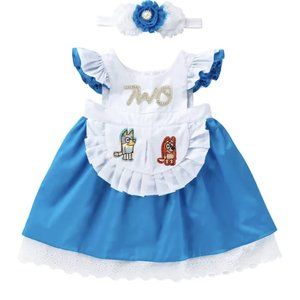 Bluey Dress Bluey Second Birthday Dress Bingo Outfit Bluey Clothes Costume